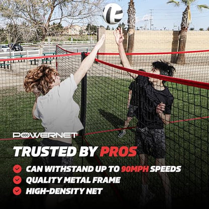 PowerNet Four Square Volleyball Net, Fun New Game, Play at The Park or Beach, 2 Versions - style: Standalone Four Square
