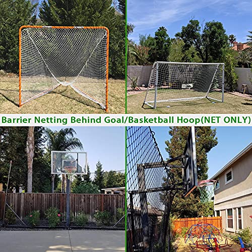 Baseball Softball Backstop Nets, Heavy Duty Sports Netting Barrier #18 Nylon Baseball Netting 10'x20'/10'x30'(Net Only)