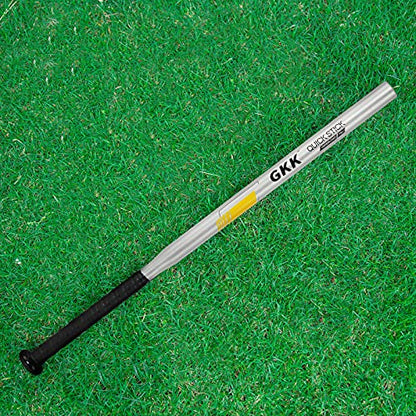 GKK Baseball Softball Bat Series Baseball Hitting Swing Trainer Aluminium Fungo Bat Batting Practice Bat for Youth Adult Kids Baseball Training Equipment - color: Baseball bats 30in/12oz silver