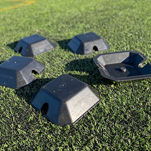 QUICKPLAY Base Weights to Train on Turf & Court | Fits Agility Poles and Kickster Soccer Goals