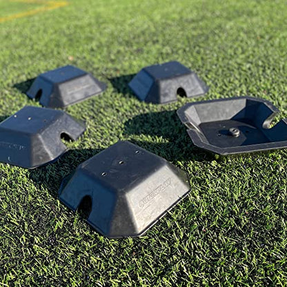 QUICKPLAY Base Weights to Train on Turf & Court | Fits Agility Poles and Kickster Soccer Goals