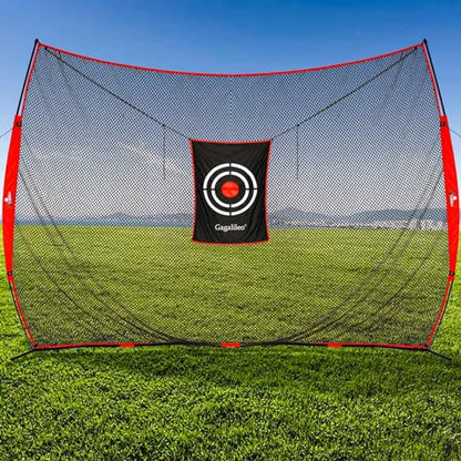 Gagalileo Golf Hitting Net with Target：Professional Heavy Duty Practice Net for Driver Swing Training Backyard Garage - size: 7x8ft