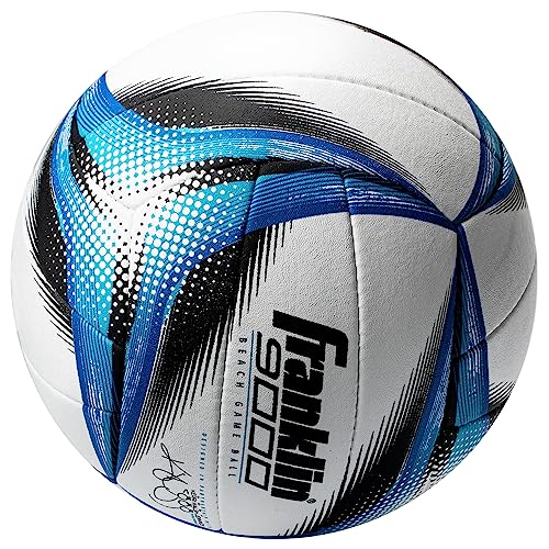 Franklin Sports Pro Beach Volleyball Ball - Kerri Walsh Jennings 9000 Beach Game Sand + Outdoor Volleyball - Competition Ball for Sand + Outdoor Courts - Hand Sewn Synthetic Leather