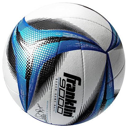 Franklin Sports Pro Beach Volleyball Ball - Kerri Walsh Jennings 9000 Beach Game Sand + Outdoor Volleyball - Competition Ball for Sand + Outdoor Courts - Hand Sewn Synthetic Leather