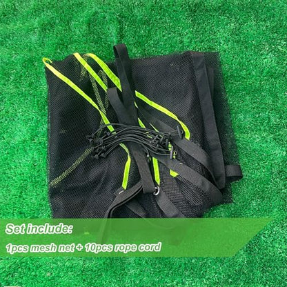 Soccer Goal Target Net with 7 Bright Scoring Target Zones,Soccer Shooting Training Aid, Soccer Training Equipment Accessory (Target net only,Soccer Goal Not Included) - size: 12*6'