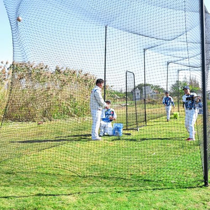 Baseball Batting Cage, 20/35/55/70FT Baseball Nets for Batting Cage，Baseball and Softball Batting Cage Nets for Pitching Training, Outdoor Backyard Batting Cage with Frame