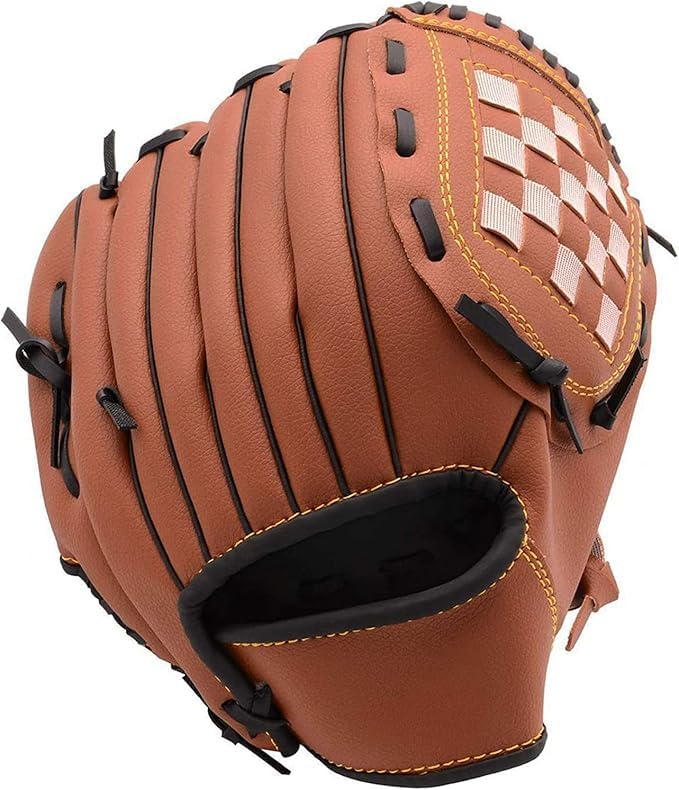 WEILFYONK Baseball Gloves 9.5-12.5 inches, Training and Beginner Softball Gloves, Youth and Beginner Softball, Right-Handed Throwing (Rose Red, 9.5)