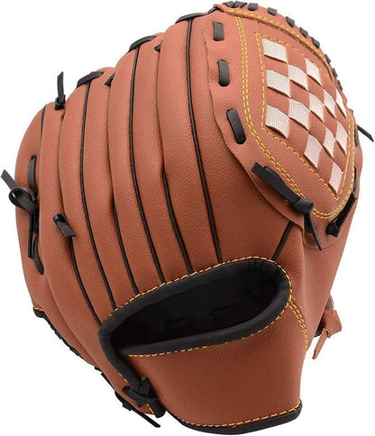 WEILFYONK Baseball Gloves 9.5-12.5 inches, Training and Beginner Softball Gloves, Youth and Beginner Softball, Right-Handed Throwing (Rose Red, 9.5)