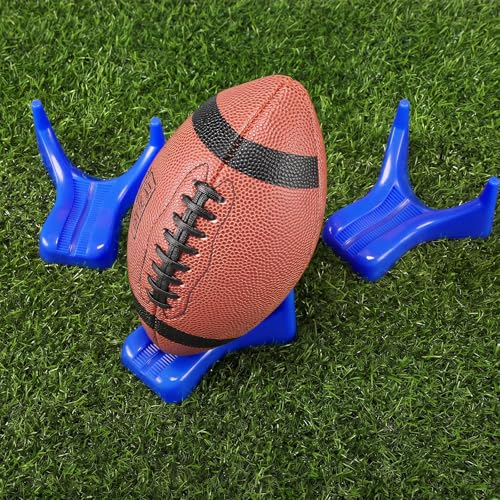 Soulchen Football Style Kickoff Kicking Tee Rugby Ball Display Stand Compatible for All Ball Sizes Football Display Stand for Kickoff Practice Equipment