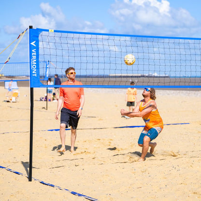 Vermont Volleyball Court Line Marking Kit - Creates a Regulation Size 60ft x 30ft Court | 2in Wide Ultra-Durable Polyester Construction | Ideal for Beach & Outdoor Volleyball