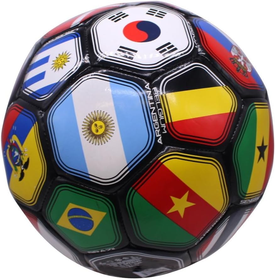 2026 World Flag Country World Flag Training Outdoor Soccer Ball Size 5 Futol Size (Size 5)