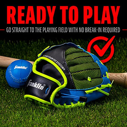 Franklin Sports Kids Baseball Glove - NeoGrip Boys + Girls Youth Tball Glove - Teeball, Baseball + Softball Mitt