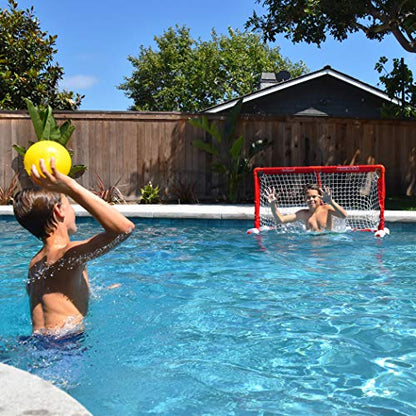 GoSports Floating Water Polo Game Set - Must-Have Summer Pool Game Includes Goal and 3 Balls