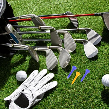 NOLITOY 100 Pcs Short Plastic Golf Tees (1.38 Inch/35mm) - Mini Golf Tees for Driving Range Mats, Simulators & Iron Practice - Low Resistance & Consistent Height (Mixed Colors)