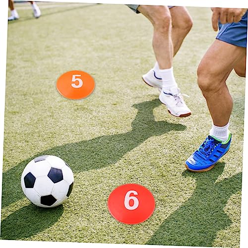 1set Football Training Markers Multi Dishes for Soccer Basketball and Sports Drills Carry Bag Includes Numbers Portable Bag