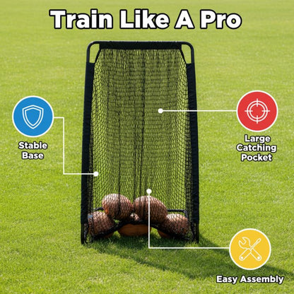 Football Kicking Cage Net - Portable 81x41IN Football Goal Training Aids for Backyard Indoor Outdoor-Youth & Adults