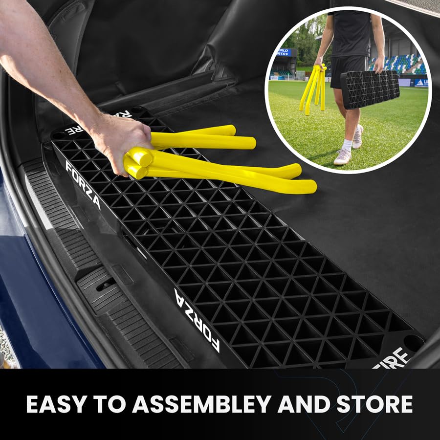 FORZA Wave Soccer Rebounder – Master Your First Touch! World’s #1 4-in-1 Passing Rebound Board – 2min Setup & Unbreakable Stability – Buy FORZA, Play Forever! [Standard or XL] - size: Standard