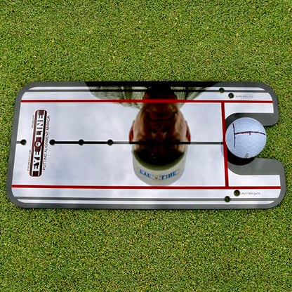 Genuine EyeLine Golf Alignment Putting Mirror - Top Training Aid on The PGA Tour - See Rapid Improvement - Helps Beginner, Junior, and Scratch Golfers - color: Classic Putting Alignment Mirror - SMALL