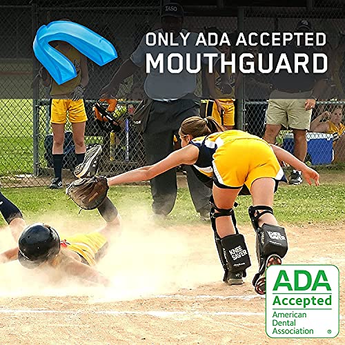 Game On Mouthguards - Only ADA Accepted Strapped Sports Mouth Guard for Football, Basketball, Lacrosse, Hockey - Superior Protection, Comfortable Fit (Braces Mouthguard)
