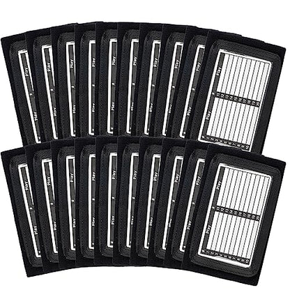 Youth Triple Playbook Wristband Quarterback Wrist(20 Pack)- Playbook QB Wristband - Triple Windows Football Armband - Black