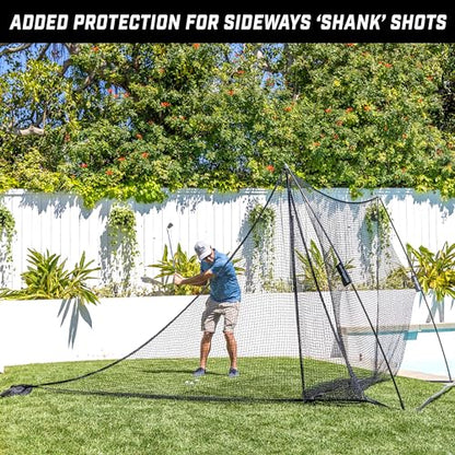 GoSports Shank Net Attachment for Golf Hitting Nets - Black or Red - color: Black