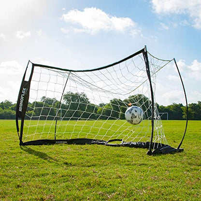Champion Sports Rhino Flex Portable Soccer Goal – Durable Pop-Up Soccer Net with Carry Bag, Ground Stakes, and Sturdy Frame, Easy Setup for Backyard Practice or Games - style: 3' x 5'
