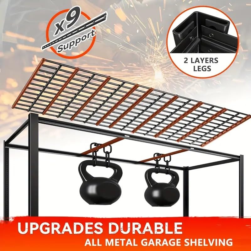 Garage Shelving, Heavy Duty Storage Shelves Metal Shelf Unit Adjustable Industrial Storage Racks for Shop,Warehouse,Basement (5T 84 * 55 * 24, 5) - size: 5T 84*55*24