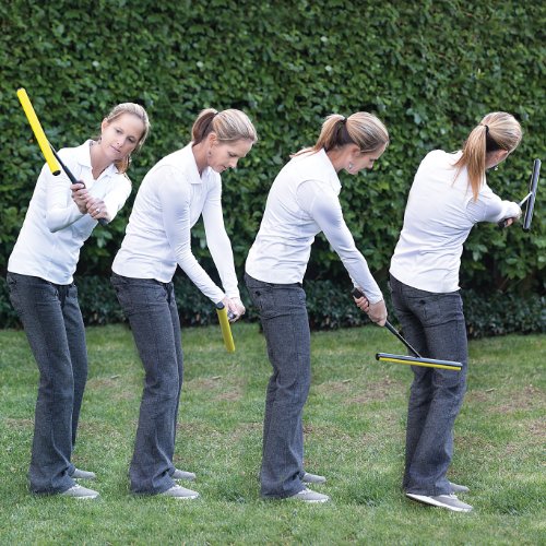 SKLZ Golf Swing Trainer and Warm Up Tool- Essential Golf Accessories for Golfers, Increase Swing Speed, Distance, Balance and Grip Strength - style: Power Postion Plane & Grip Trainer