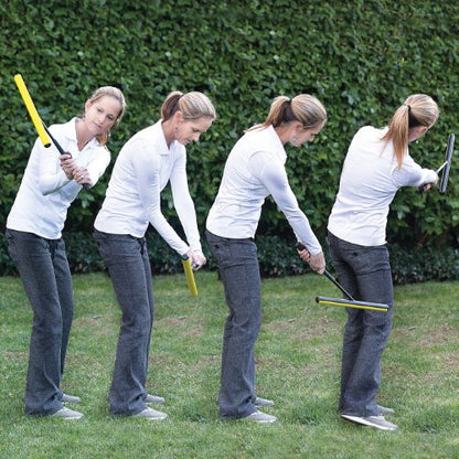 SKLZ Golf Swing Trainer and Warm Up Tool- Essential Golf Accessories for Golfers, Increase Swing Speed, Distance, Balance and Grip Strength - style: Power Postion Plane & Grip Trainer