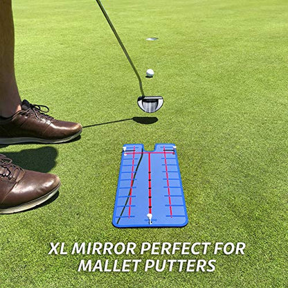 GoSports Golf Putting Alignment Mirrors - Designed by Golfers for Golfers - size: 16" XL