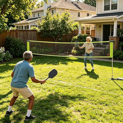 Badminton Net For Outdoor Use - Replacement Mesh For Pickleball | Replacement Net For Badminton - For Outdoor Use Beach Patio Outdoor Driveway Cars Back Garden Camp Escu