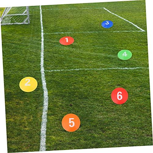 1set Football Training Markers Multi Dishes for Soccer Basketball and Sports Drills Carry Bag Includes Numbers Portable Bag