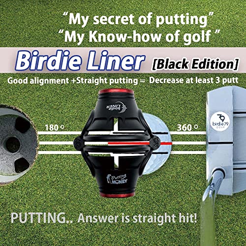 BIRDIE79 360-Degree Golf Ball Marker Alignment Tool Kit with 3-Color Pens and Gift Box.