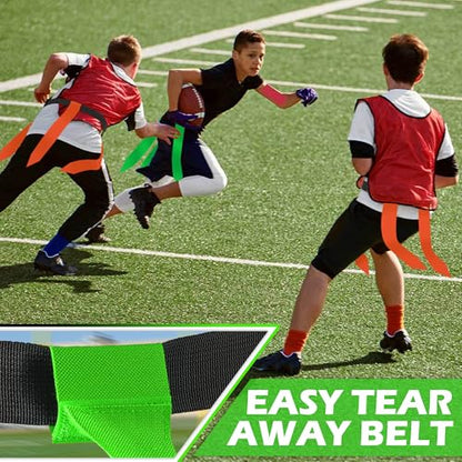 Flag Football Belts for Youth, Kids and Adults Sport Team Building and Competition Training