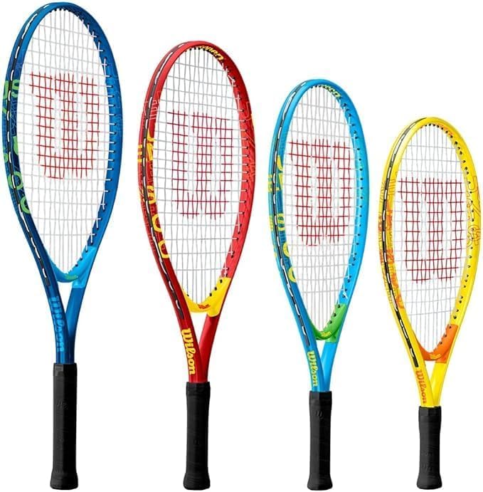 Wilson US Open Jr Tennis Racquet Bundled with a Wilson Advantage 2.5 Tennis Backpack – Optional Accessories