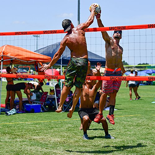 Park & Sun Sports Spectrum Classic: Adjustable Professional Outdoor Volleyball Net System - color: Yellow