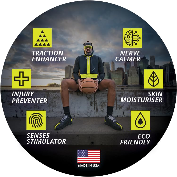 for Basketball – Shoe & Hand Traction Spray for Better Grip, Faster Stops & Control – Indoor & Outdoor Courts, Court-Strong & Skin-Safe