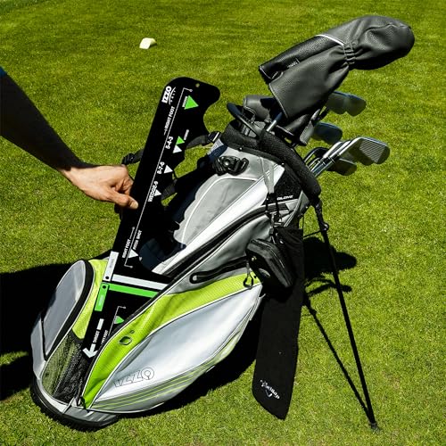 Izzo Golf Sure Stance Golf Swing Training Aid -Ball Position Trainer - style: Right Handed