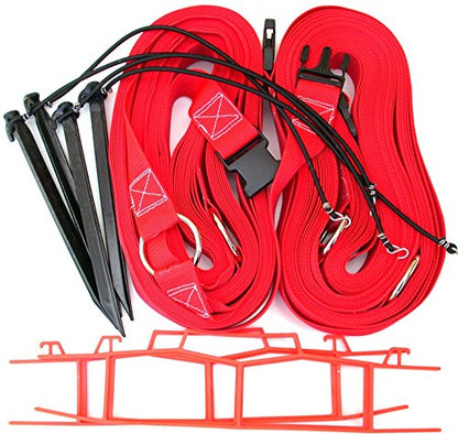 Home Court 2-Inch Non-Adjustable 8-Meter Sand Court Line - M819NAS - color: Red
