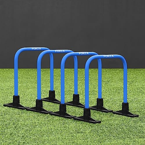 FORZA Pro Soccer Passing Arcs | Set of 4 Elite-Level Soccer Targets to Enhance Passing Techniques & Accuracy - Optional Carry Bag & Bases - color: Sky Blue, size: With Bases