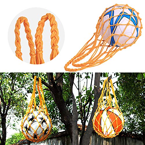 Basketball Net Bag Soccer Football Mesh Storage Sports Ball Holder Nylon Carry Bag Durable Single Ball Carrier 2 Pack Black Fit Ball 3 4 5 - color: black