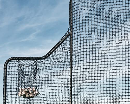 Murray Sporting Goods Baseball Batting L-Screen Protective Net | Pitching L Screen with Portable Wheels, Baseball Sack and Hip Protector for Batting Practice