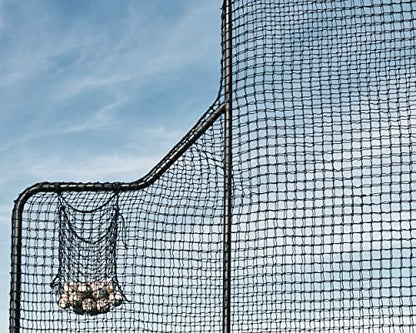 Murray Sporting Goods Baseball Batting L-Screen Protective Net | Pitching L Screen with Portable Wheels, Baseball Sack and Hip Protector for Batting Practice