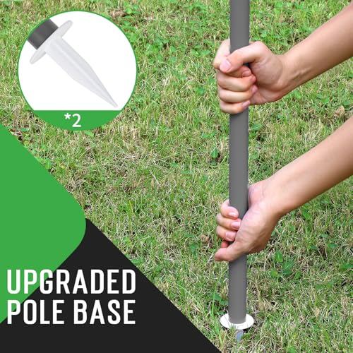 Outdoor Baminton Net Set for Backyard, Beach, Family Games with 20 * 3ft Anti-sag Net, 4 Aluminum Badminton Rackets, 3 Shuttlecocks, Carring Bag - Easy Set Up & Portable - color: Black