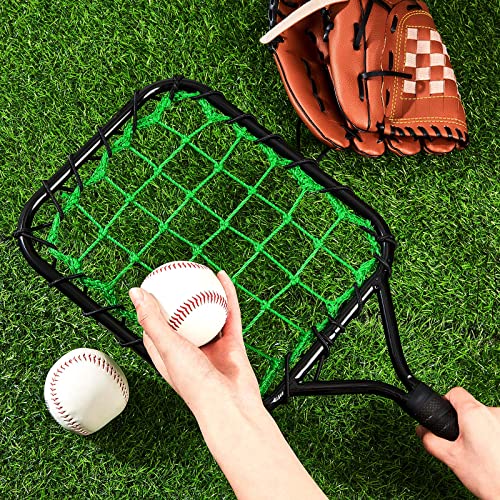 Meooeck Baseball Fungo Racket for Light Weight Bat Racket 12 oz Fungo Bat Baseball Softball Training Equipment for Coaches Youth Parents Drills Control and Accuracy Practicing, Black Green