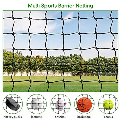 Baseball Softball Backstop Nets, Heavy Duty Sports Netting Barrier #18 Baseball Netting 10'x10'/10'x20'/15'x15'… - size: 10*15ft