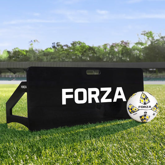 FORZA Soccer Rebound Board | Portable Soccer Rebounder Trainer for Passing & Ball Control Drills, Impact-Resistant HDPE Board [Single or Pair]