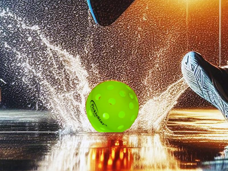 PickleStar Gen 2 Premium LED Pickleball Balls - Next-Generation Glow & Perfectly Balanced Bounce for Advanced Players, Robust and Reliable, 4 Pack with Long-Life Batteries - color: Neon Yellow