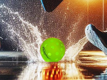 PickleStar Gen 2 Premium LED Pickleball Balls - Next-Generation Glow & Perfectly Balanced Bounce for Advanced Players, Robust and Reliable, 4 Pack with Long-Life Batteries - color: Neon Yellow