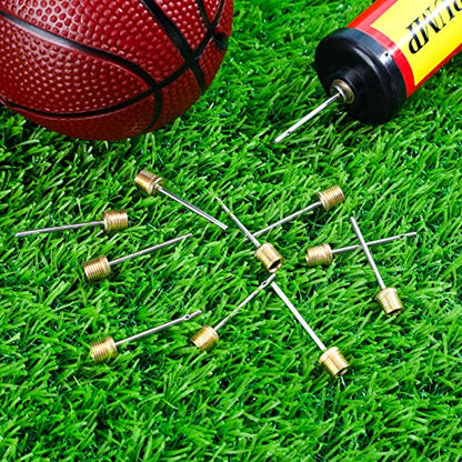WILLBOND 100 Pack Basketball Pump Needles Ball Inflation Air Pump Needles with Storage Box for Sports Balls, Football Basketball Soccer and Volleyball - color: Gold
